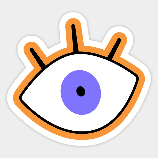 Yurei Deco - Fanart Eye Sticker by WexionTee